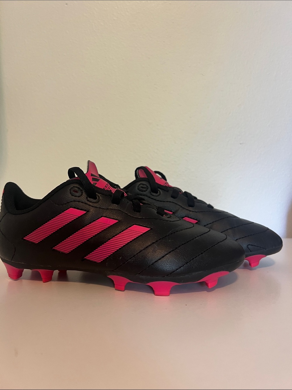 adidas Kids Soccer Cleats - Black & Pink